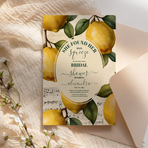 Hon hittade sin huvudsakliga Lemon-Möhippa Inbjudningar