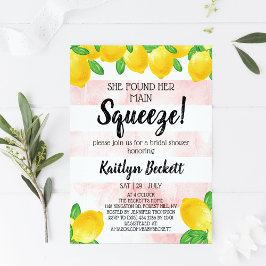 Hon hittade sin huvudsakliga Lemon-Möhippa Inbjudningar