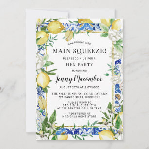 Hon hittade sin huvudsiste Lemon Hen Party Inbjudningar