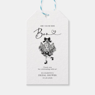 Hon Hittade Sin Kärlek Spök Floral Bröllopsfest Presentetikett