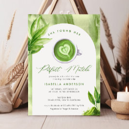 Hon hittade sin Perfekt Matcha Elegant Möhippa Inbjudningar