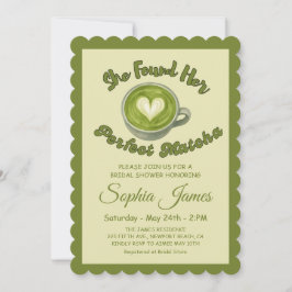 Hon hittade sin Perfekt Matcha Möhippa Inbjudningar