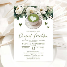 Hon hittade sin Perfekt Matcha Möhippa Inbjudningar