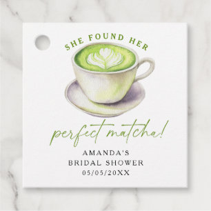 Hon hittade sin perfekta matcha Bröllopsdusch Gåvor Etiketter