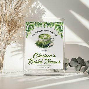 Hon hittade sin perfekta Matcha Bröllopsdusch-välk Poster