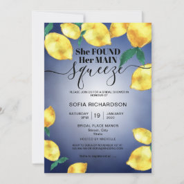 Hon hittade sin viktigaste klämma citron BOHO SOMM Inbjudningar