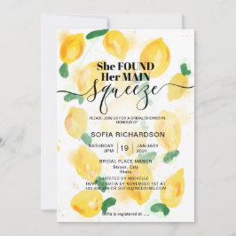 Hon hittade sin viktigaste klämma citron BOHO SOMM Inbjudningar