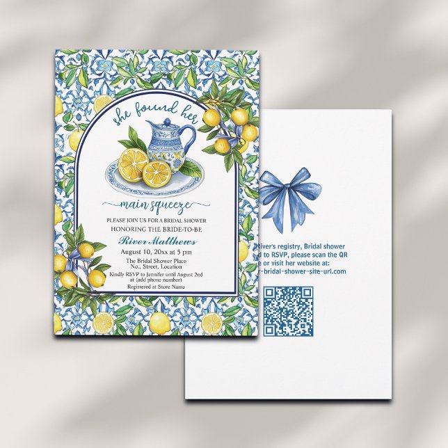 Hon hittade sin viktigaste Möhippa för QR-kod Inbjudningar (Skapare uppladdad)