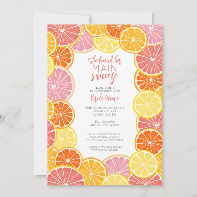 Hon hittade sin viktigaste Möhippa. Inbjudningar (Framsida)