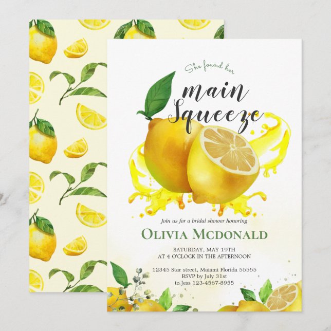 Hon hittade sin viktigaste Möhippa. Inbjudningar (Fram/baksida)