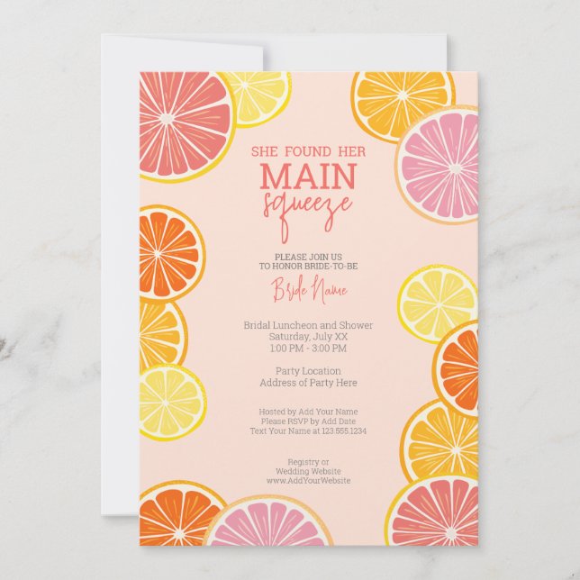 Hon hittade sin viktigaste Möhippa. Inbjudningar (Framsida)