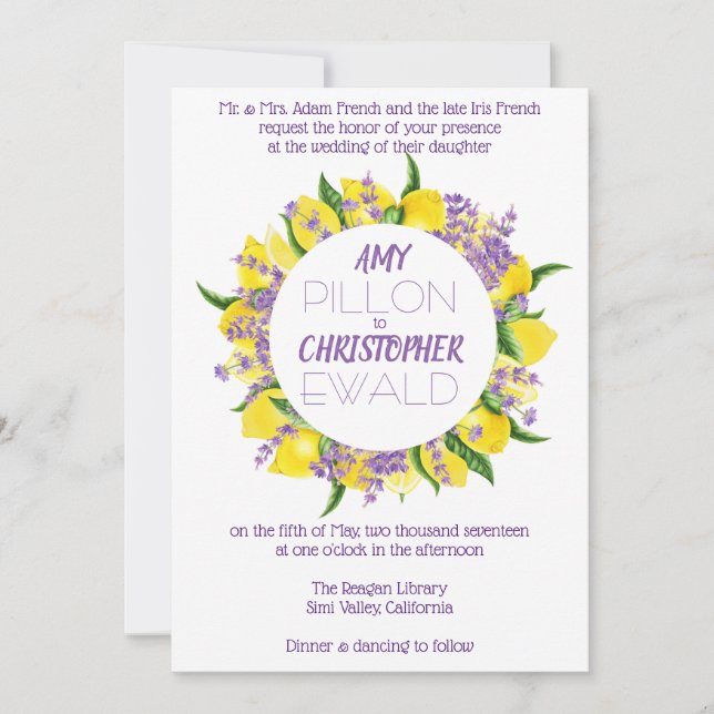 Hon hittade sin viktigaste nos - bröllopsinbjudan inbjudningar (Framsida)