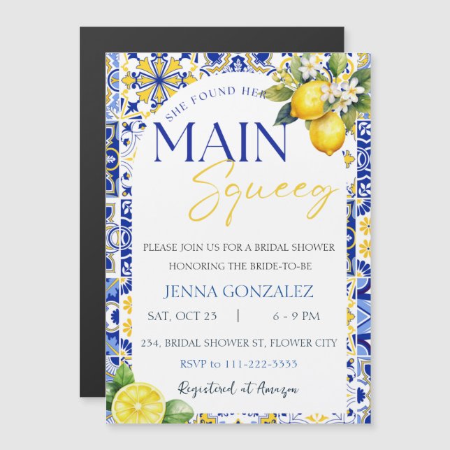 Hon hittade sitt huvudmagnetkort för Squeeg (Fram/baksida)