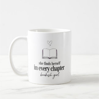 Hon hittar sig själv i varje kapitel Bookish Open Kaffemugg