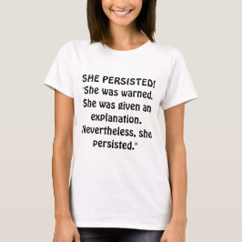 Hon höll ett citat till Behålla senator Warren Qui T-shirt