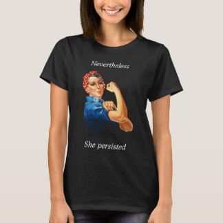 "Hon höll fast vid" avslappnad.. Tee Shirt
