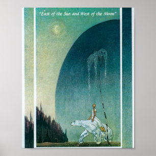 Hon höll fast vid Bear Kay Nielsen Poster