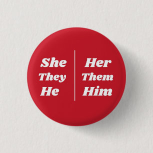 Hon/hon De/de Han/han Pronoun Pin Knapp