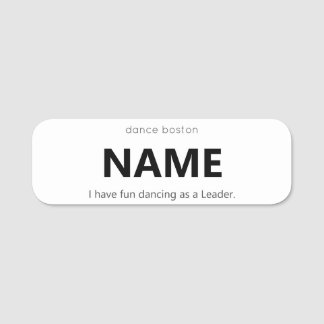 Hon/hon - WCS Leader Namn bricka Namnbricka