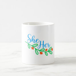 Hon i Blommor Kaffemugg