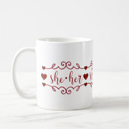 Hon i Red Finare Doodles Kaffemugg