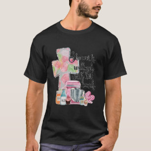 Hon jobbar gärna med hennes Händer-ordspråk 31 Bak T Shirt