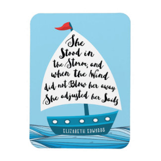 Hon justerade sin segel Quote Magnet