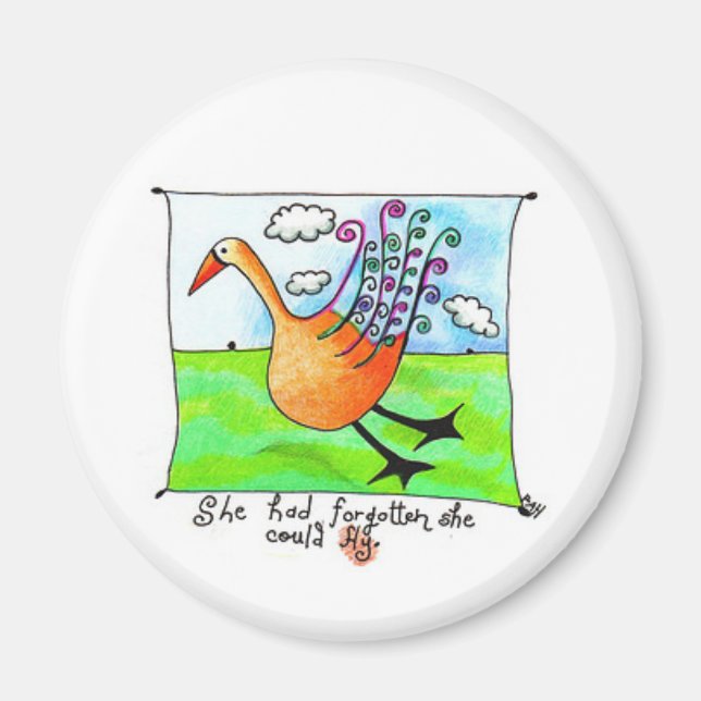 Hon kan flyga magnet (Framsidan)