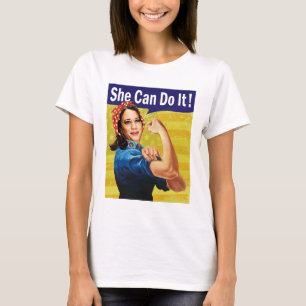 Hon kan göra det! t shirt