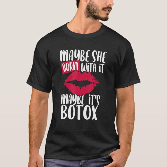 Hon kanske är född med det kanske... t shirt (Framsida)