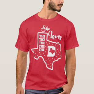 HON KÄRLEK DE DALLAS SHIRS FÖR MANAR WOMEN COWBOY T SHIRT