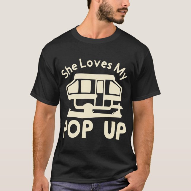 Hon Kärlek Min popup #USAPatriotGraphics © T Shirt (Framsida)