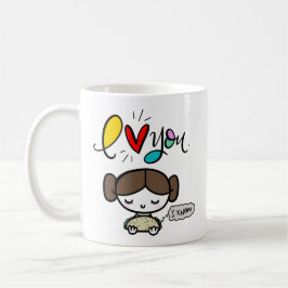 Hon Kärlek Tacos, handskriven Kaffemugg