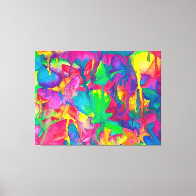 Hon klarar Bright Butterfly Canvastryck (Framsida)