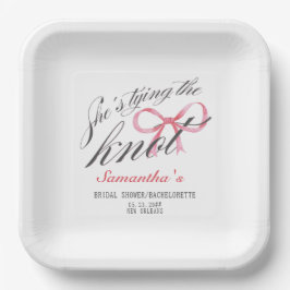 Hon Knutar Knuten Bow Coquette Bröllopsfest