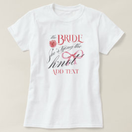 Hon Knutar Knuten Coquette Sjungande Brud T Shirt