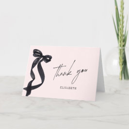 Hon knyter knuten Bröllopsdusch för Brudar Tack Kort