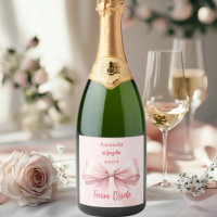 Hon knyter knuten rosa Team Brud