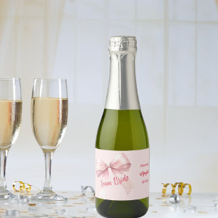 Hon knyter knuten rosa Team Brud