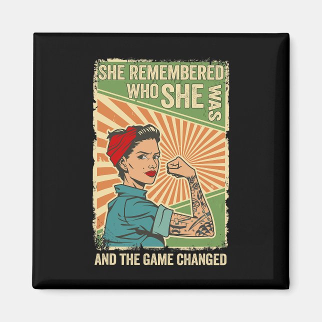 Hon kom ihåg vem hon var och matchen ändrades 2 magnet (Framsidan)