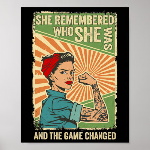 Hon kom ihåg vem hon var och matchen ändrades 2 poster