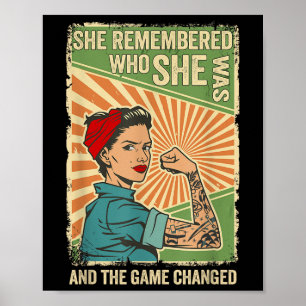 Hon kom ihåg vem hon var och matchen ändrades poster