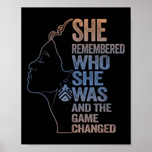 Hon kom ihåg vem hon var och matchen ändrades poster