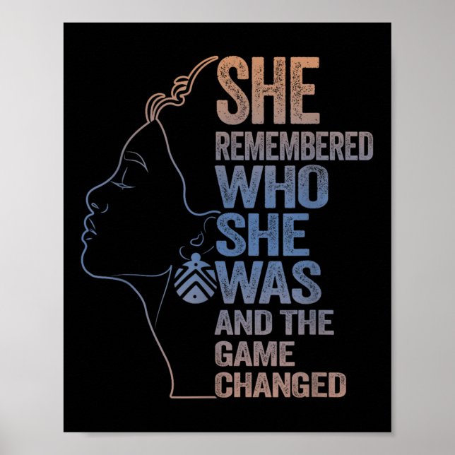 Hon kom ihåg vem hon var och matchen ändrades poster (Framsidan)