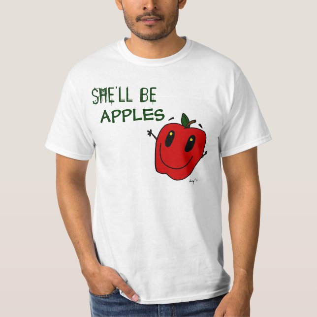 HON KOMMER ATT VARA APPLES Manar Value T-Shirt (Framsida)