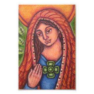 Hon kommer från ljusregionen fototryck