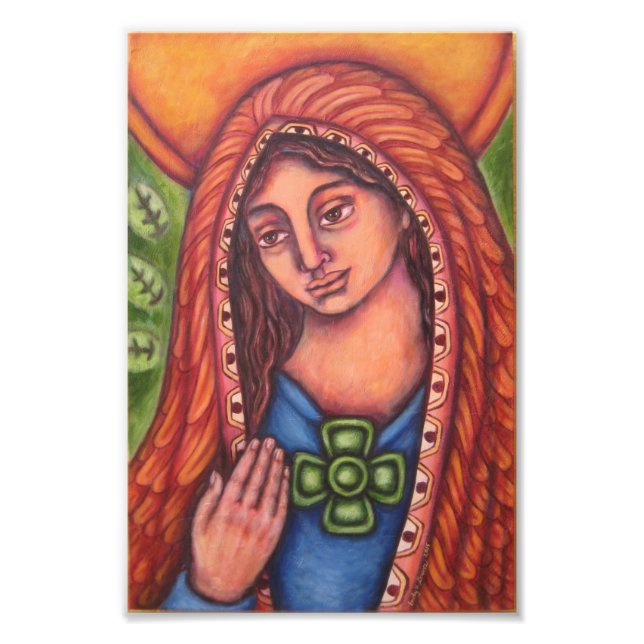 Hon kommer från ljusregionen fototryck (Framsidan)