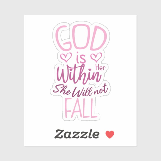 Hon kommer inte att falla klistermärken (Ark)