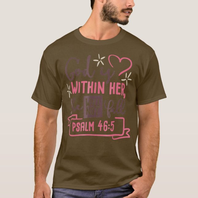 Hon kommer inte att sjunka till 465 psalm. t shirt (Framsida)