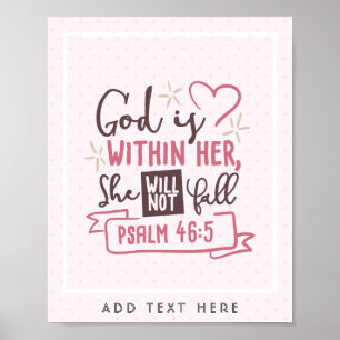 Hon kommer inte att svika FAITH-flickorna. Poster